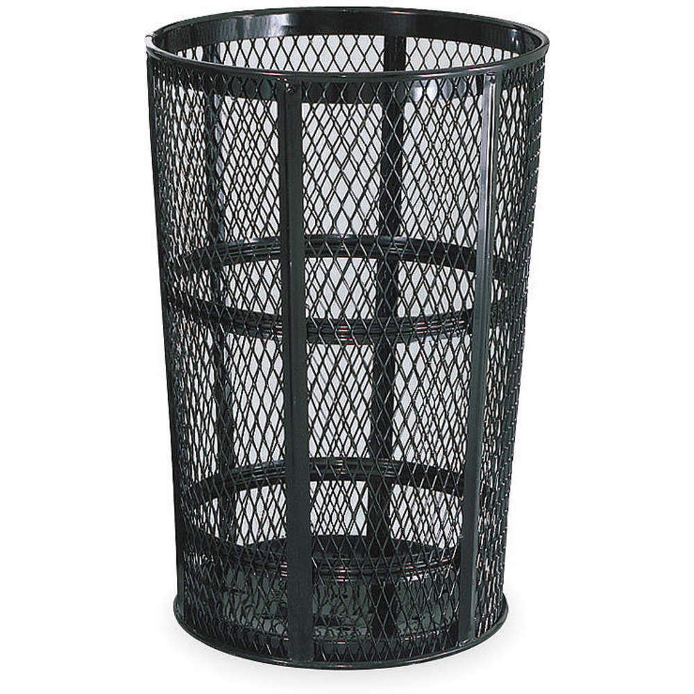 Trash Can 45 Gallon Black