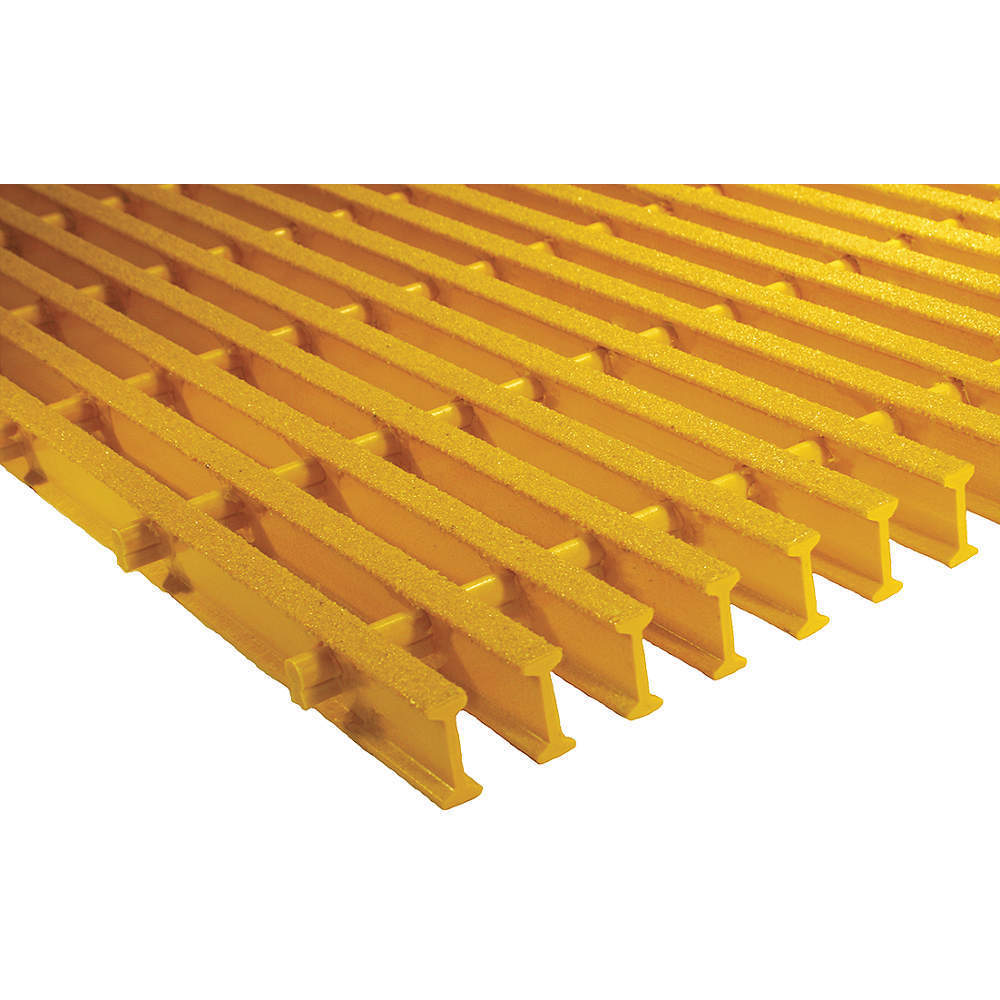Grating Pultruded Isofr 1 Inch 3 x 8 Feet Yellow