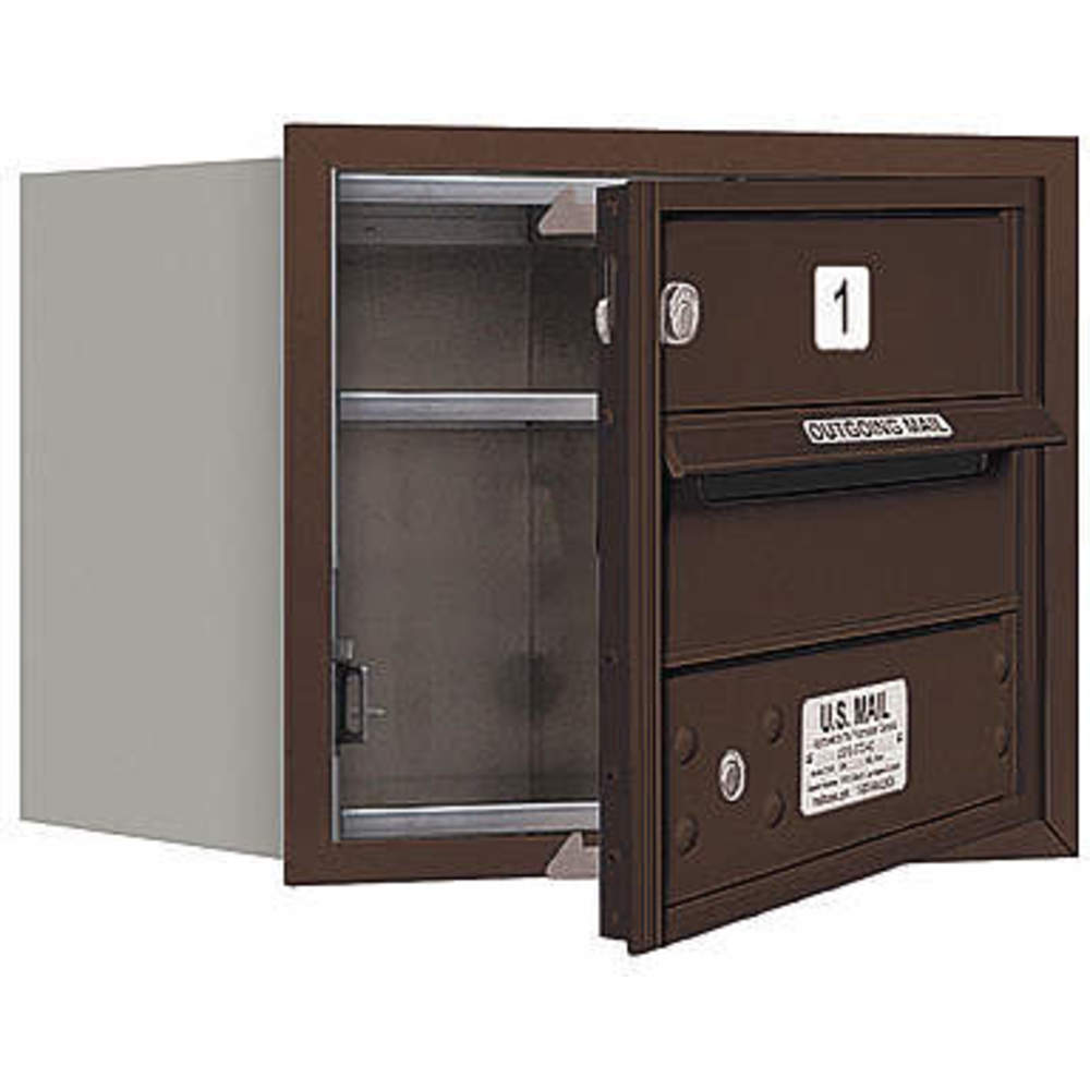 SALSBURY INDUSTRIES 3703S-01ZFP Horizontal Mailbox Private 1 Door Bronze Fl 13 Inch | AG3GTG 33KU13
