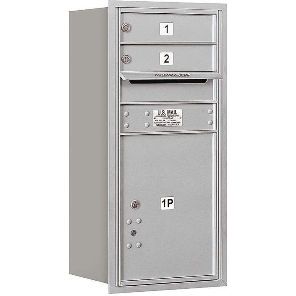 SALSBURY INDUSTRIES 3709S-02ARU Horizontal Mailbox Usps 3 Door Aluminium Rl 34 Inch | AG3HJK 33KX93