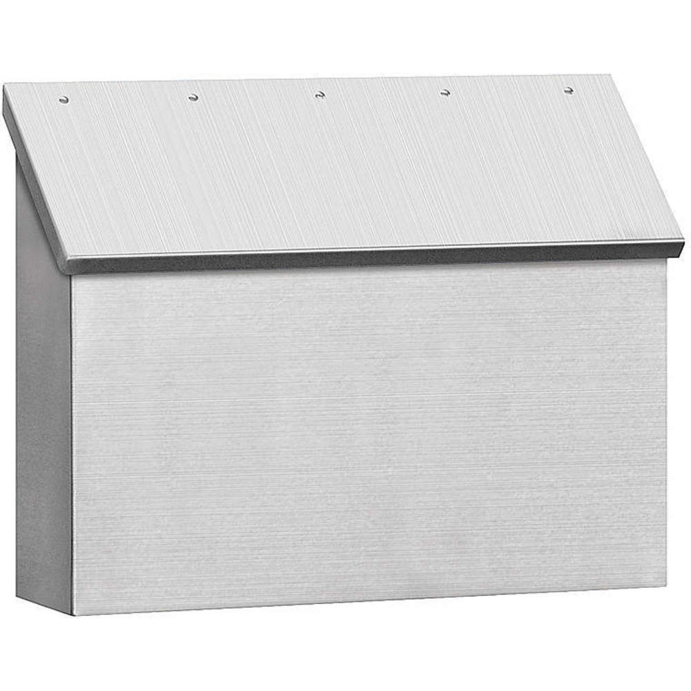 SALSBURY INDUSTRIES 4510 Traditional Mailbox Stainless Steel H Silver | AG3GHT 33KP74
