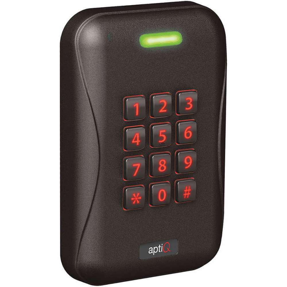 Access Control Keypad Black 5-7/64 inch Height