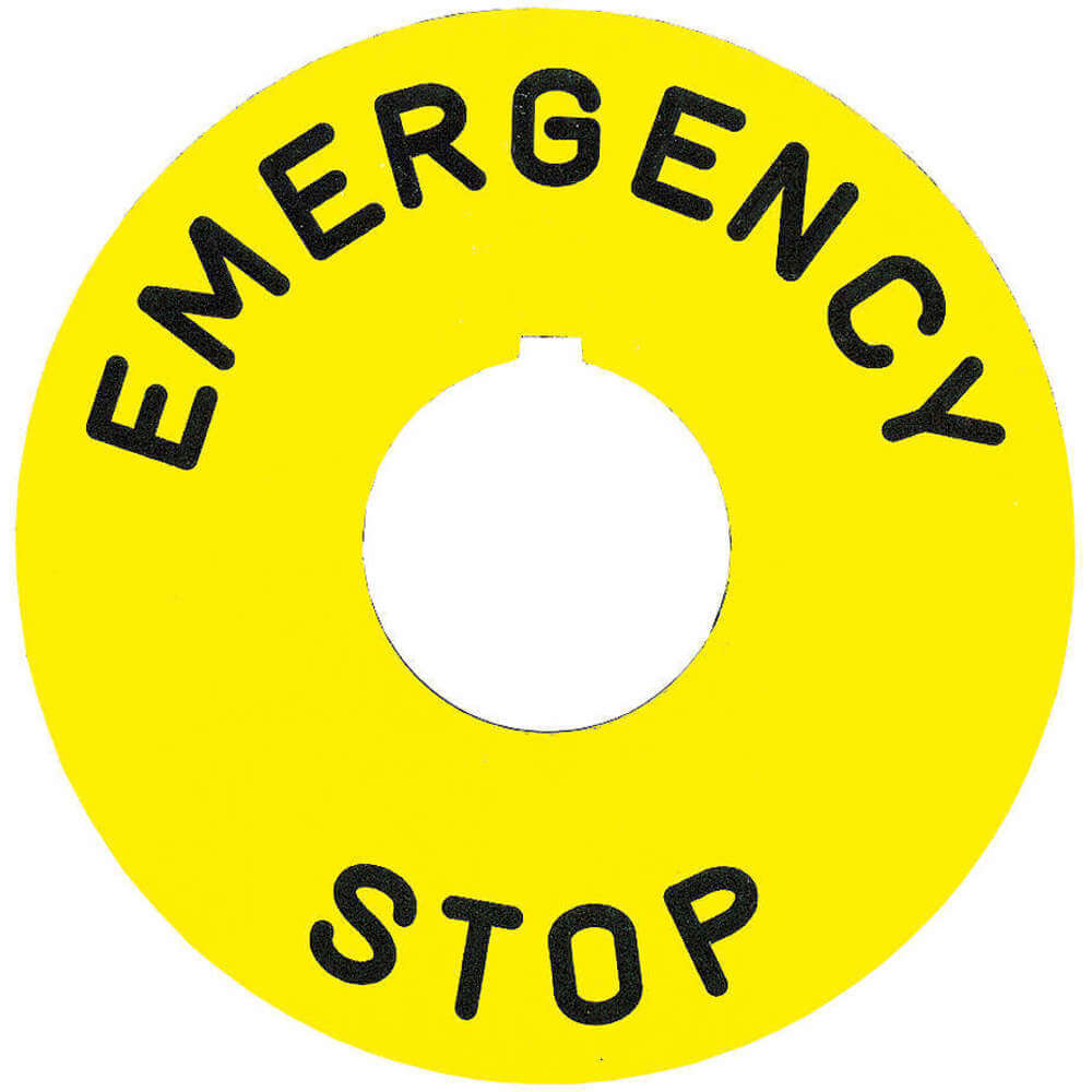 SCHNEIDER ELECTRIC 9001KN8330 Pushbutton Legend Plate 90mm | AF7ZXB 23Z315