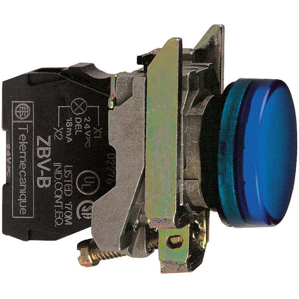 SCHNEIDER ELECTRIC XB4BVB6 Pilot Light Led 24v Blue | AF7GYY 21AG02