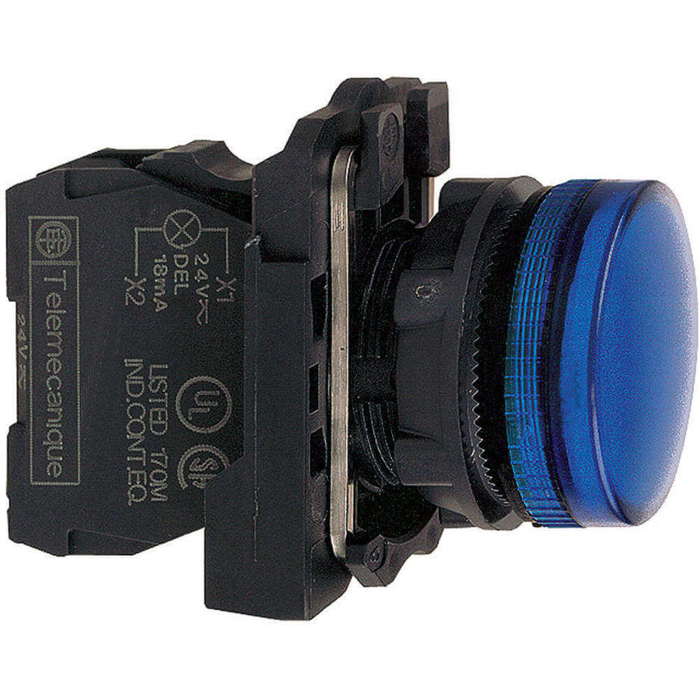 SCHNEIDER ELECTRIC XB5AVG6 Pilot Light Led 120v Blue | AF7HAY 21AG55