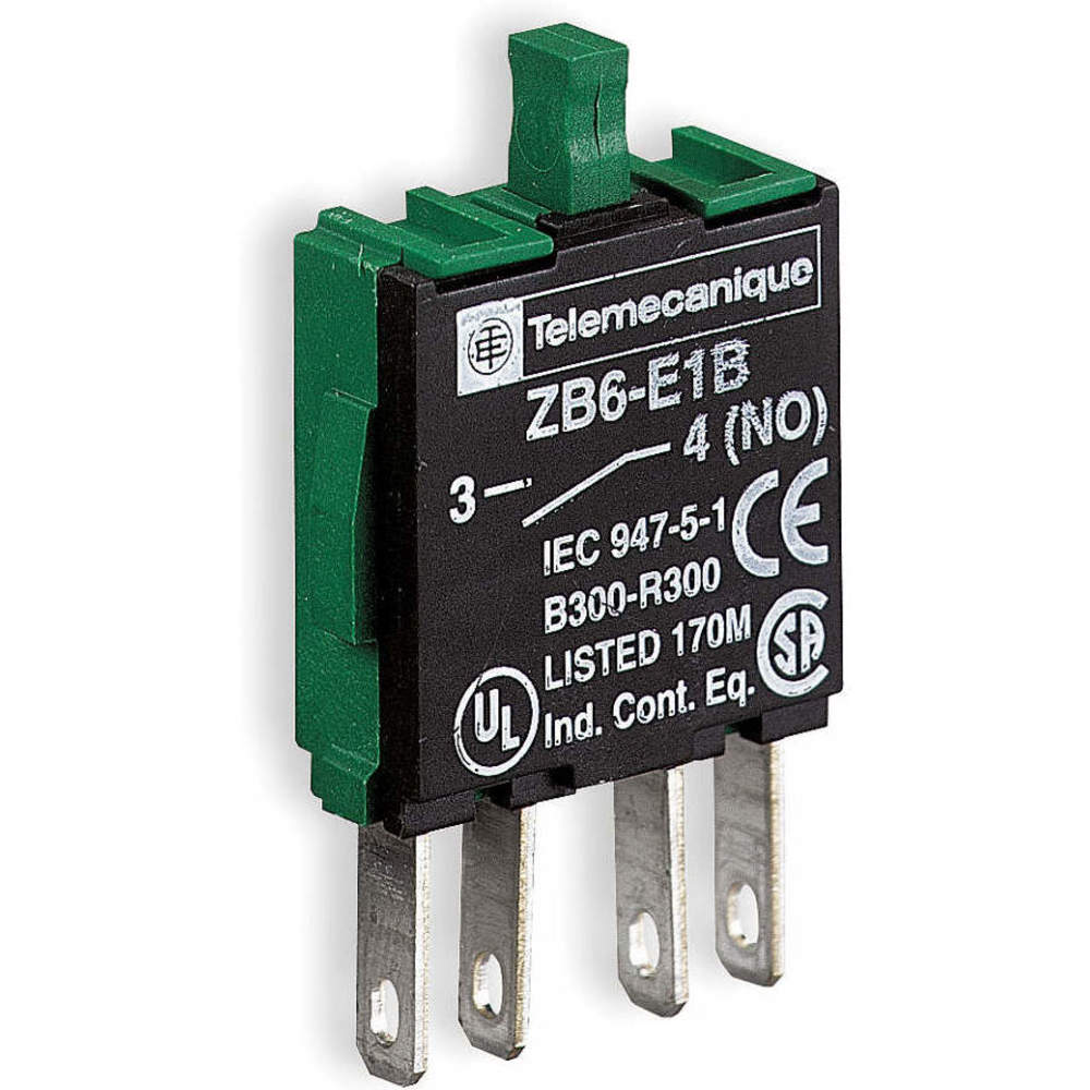 SCHNEIDER ELECTRIC ZB6E1B Contact Block 1no Slow Break 16mm | AG7BZN 4VW67