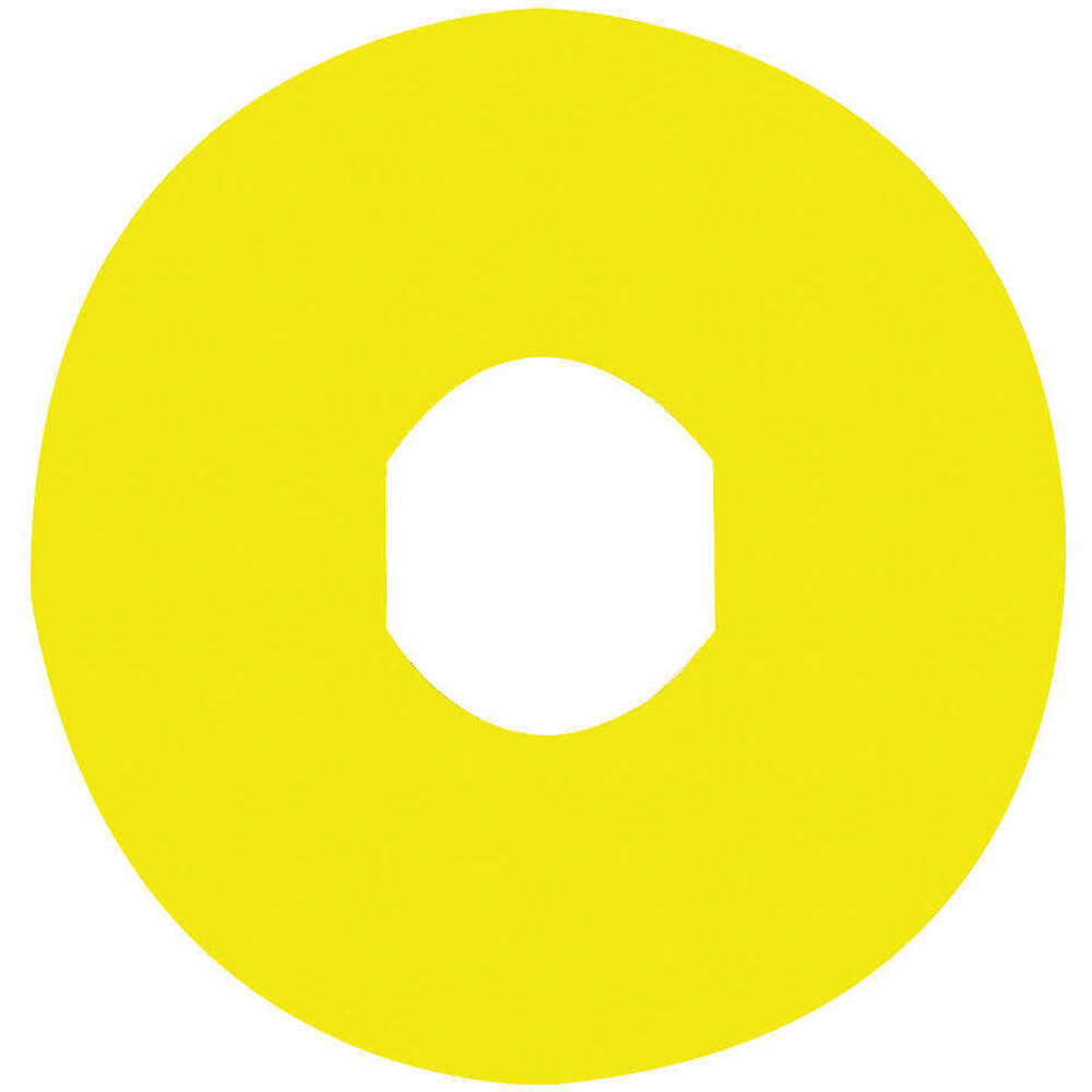 SCHNEIDER ELECTRIC ZBY8101 Blank Legend Plate Round Yellow | AF7HED 21AH33