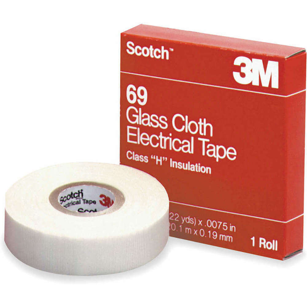 SCOTCH 69-3/4" Electrical Tape 3/4 x 66 Feet 7 Mil White | AB8WJH 2A458