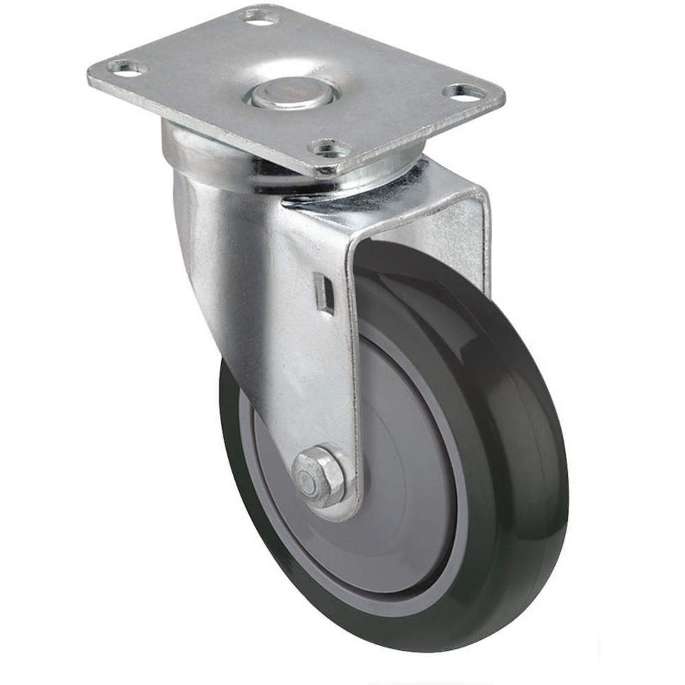 SHEPHERD CASTER PGS30120ZN-TPU21(GG) Swivel Plate Caster 250 Lb 3 Inch Diameter | AB9XGL 2G041