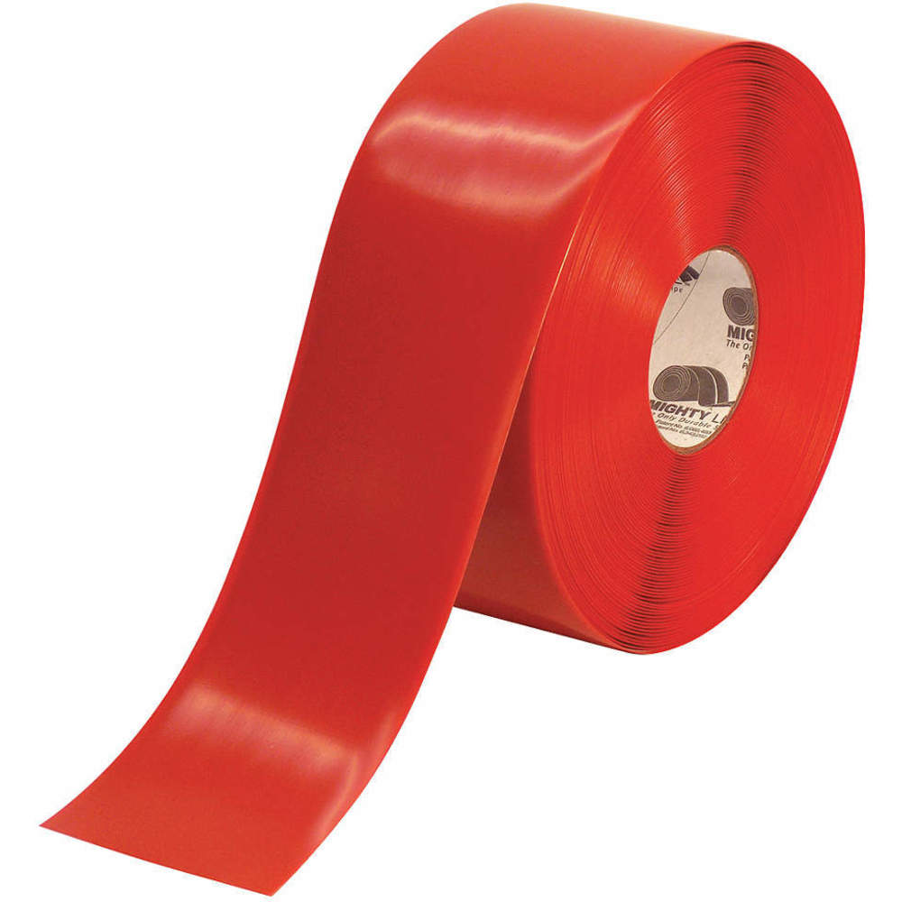 Floor Marking Tape, 4 Inch Width, Red, 100 Ft. Long