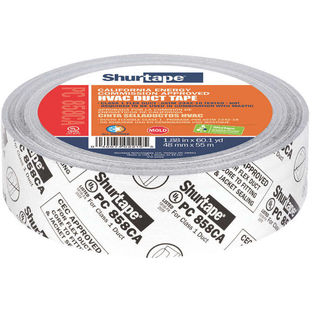 SHURTAPE PC 858 CA Hvac Tape 48 x 55m 14 Mil Silver Metallic | AA2ALL 10A413