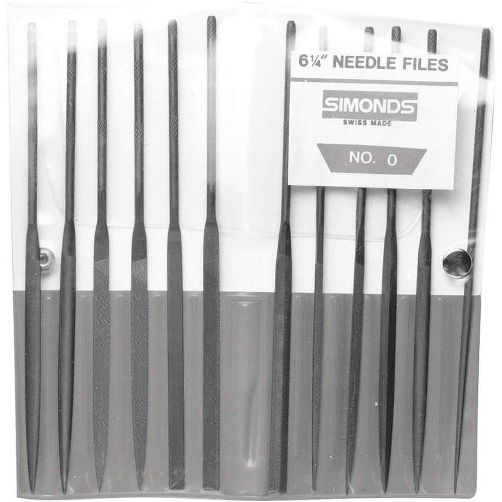 SIMONDS 83494600 Needle File Set 4 Inch Length Swiss Natural | AH8GCQ 38RK64