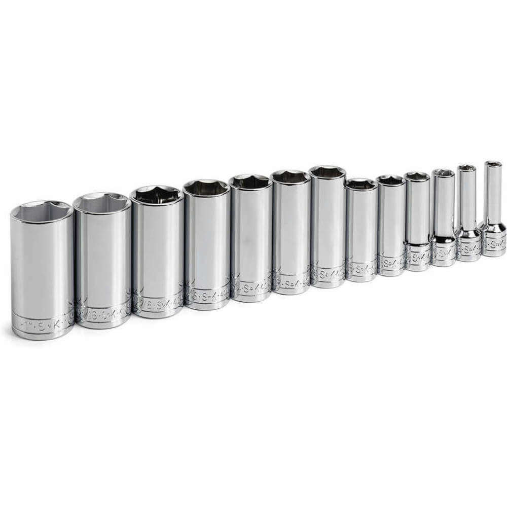Socket Set 3/8 Inch Drive Chrome 13 Pc