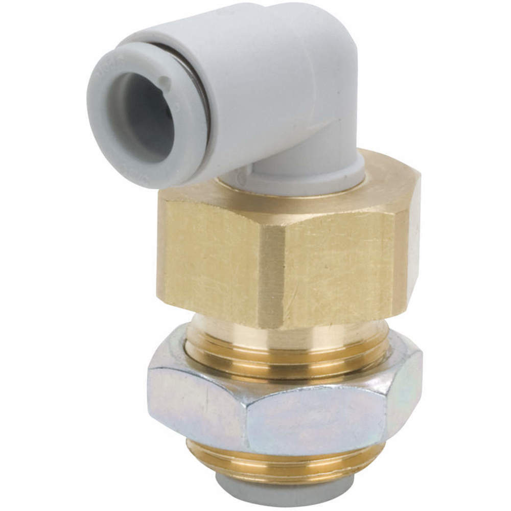 SMC VALVES KQ2LE04-00A Bulkhead Union Elbow 4mm Tube x Tube | AC6ZBH 36W660