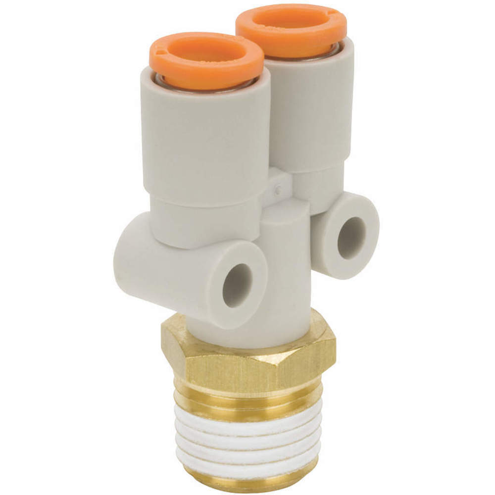 SMC VALVES KQ2U01-34AS Y Branch 1/8 Inch Thread x Tube | AC6ZJG 36W822