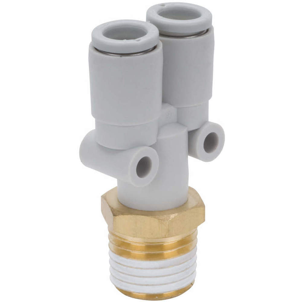SMC VALVES KQ2U04-01AS Y Branch 4mm Thread x Tube | AC6ZJR 36W831