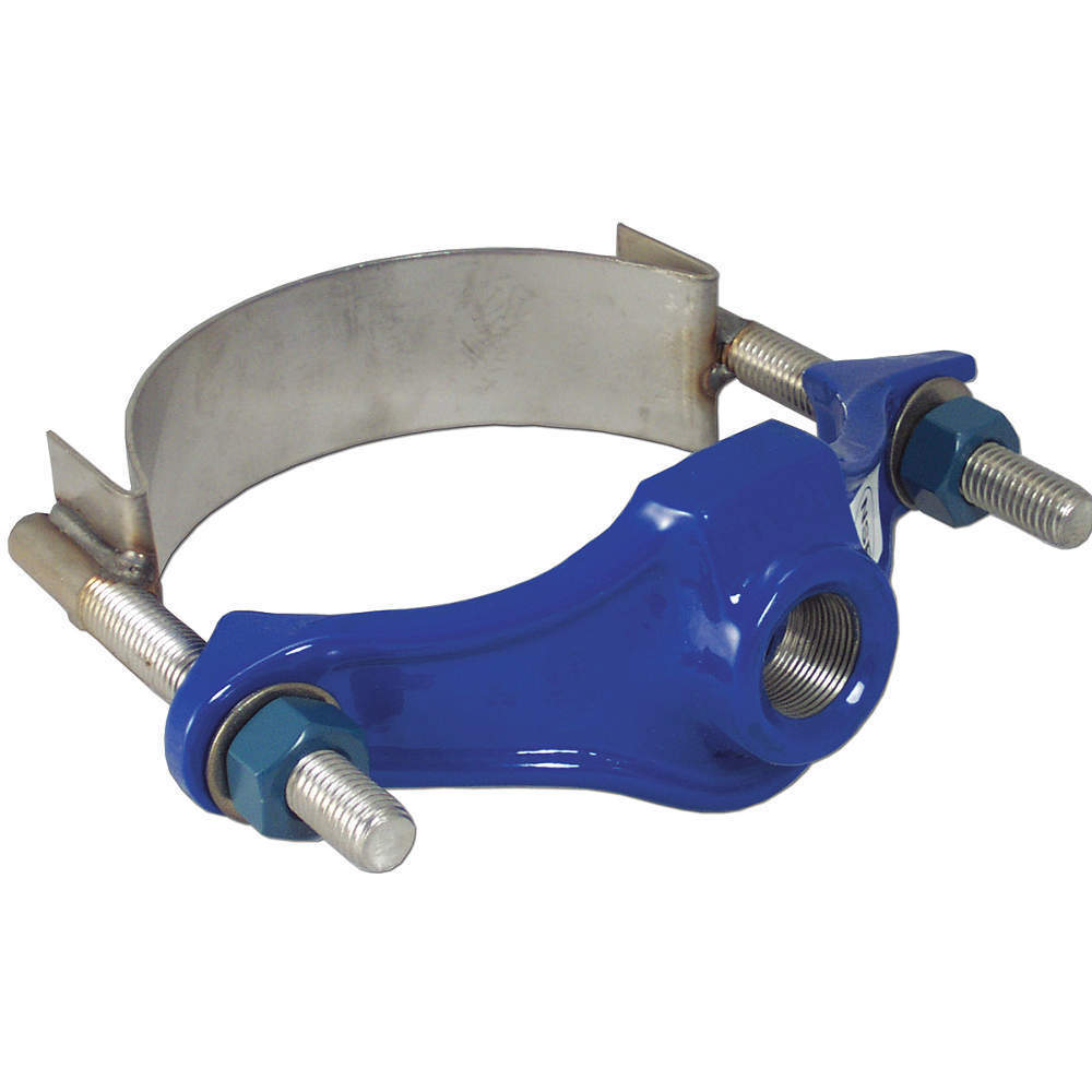 Repair Clamp Iron 6 Inch Pipe 3/4 Inch Out