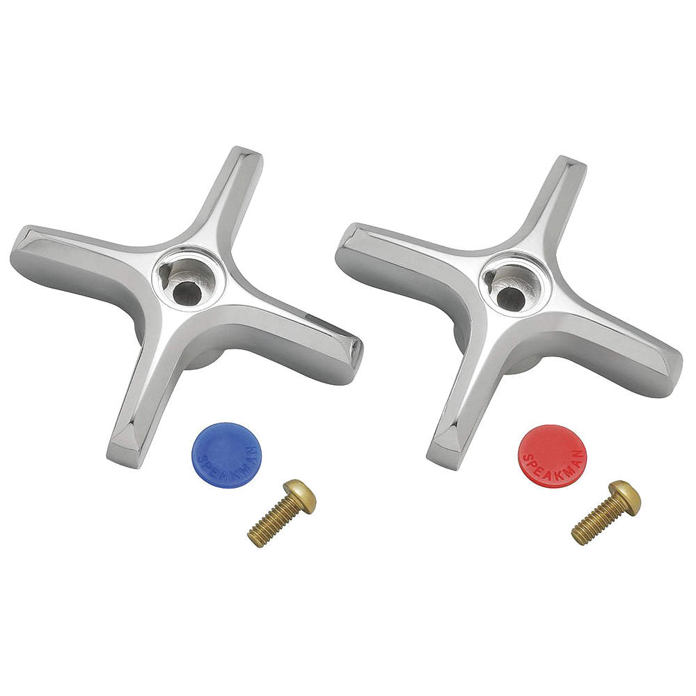 SPEAKMAN A-CROSS Cross Handle Kit Polished Chrome Metal | AF9TPQ 30UL79