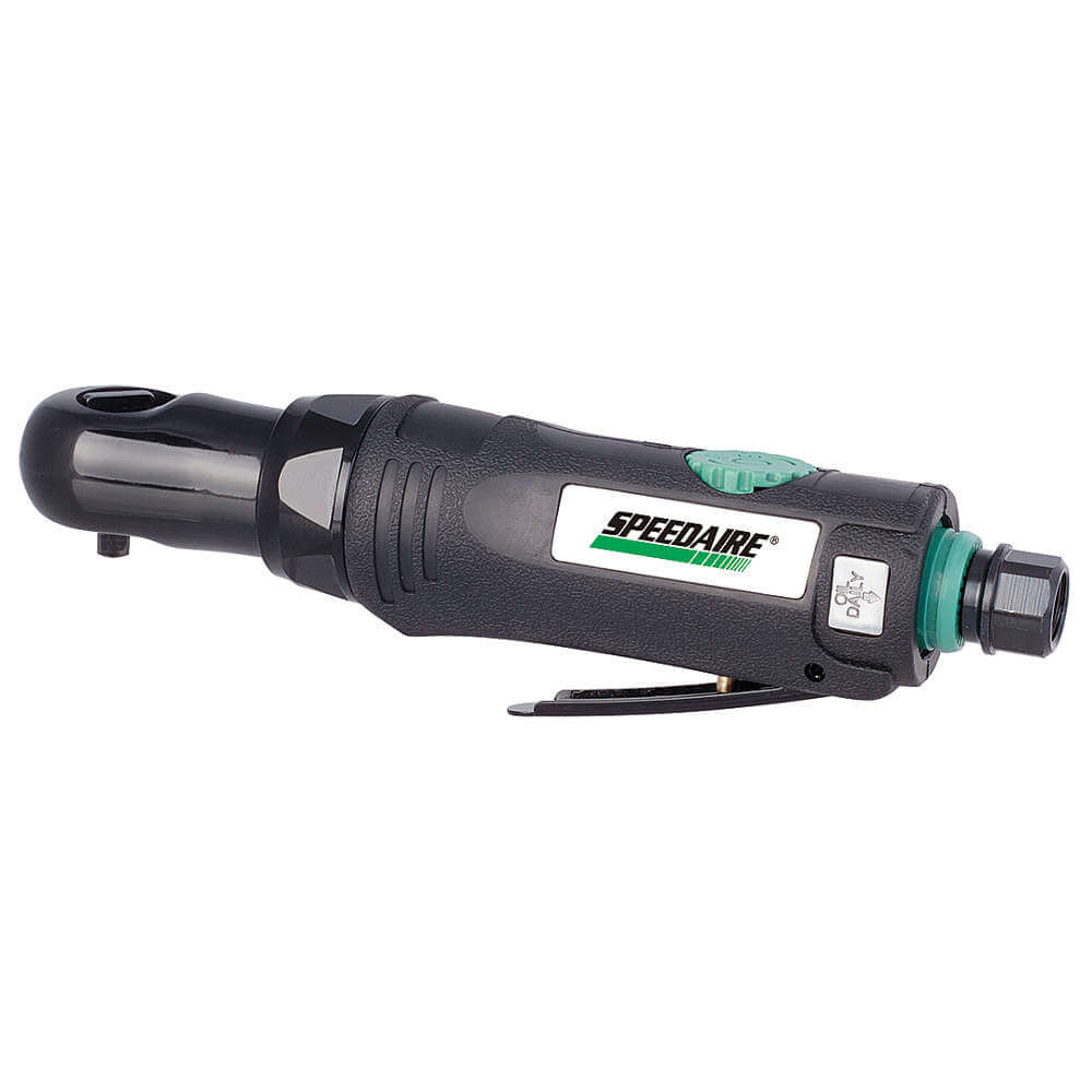 Ratchet, 16 cfm Air Consumption, 1/4 in Square Drive Size, 200 RPM Fan Speed