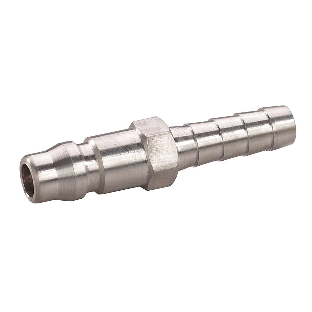 SPEEDAIRE 30E587 Coupler Plug Hose Barb 1/4 304 Stainless Steel | AC4LLG