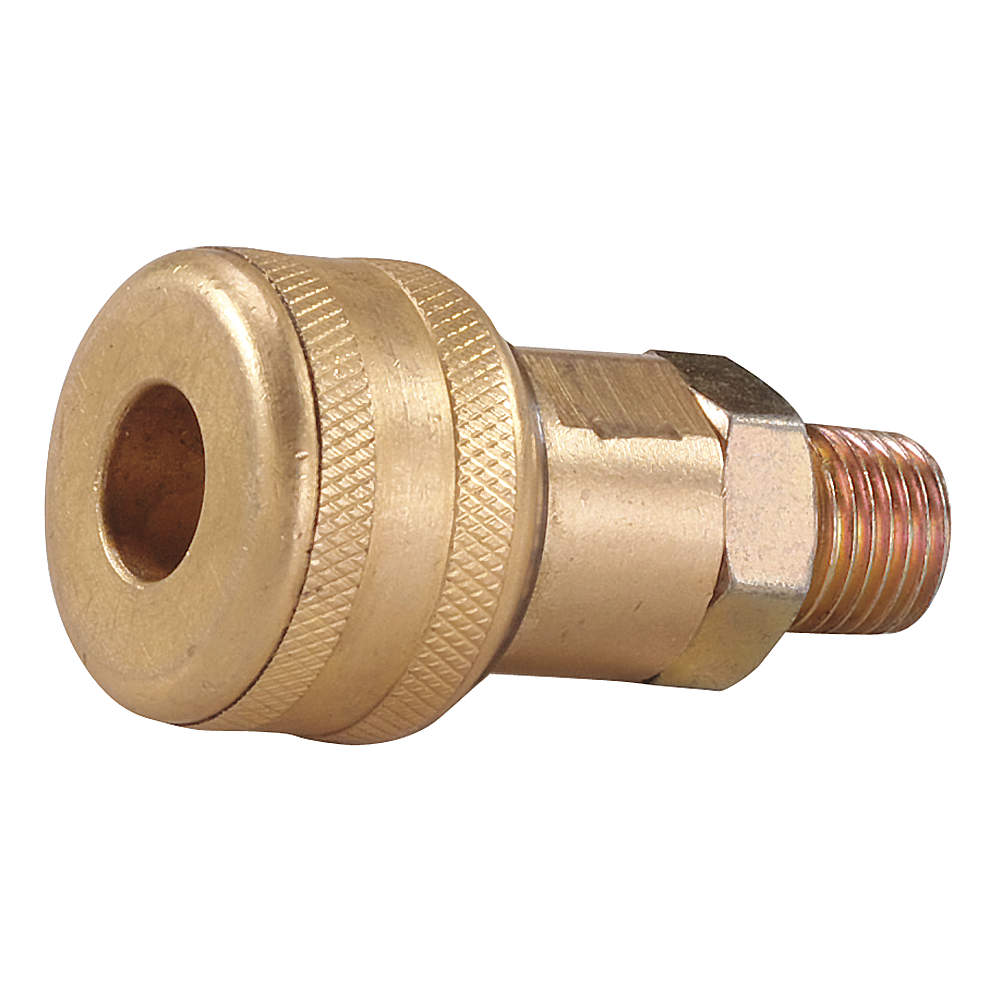 Coupler Body (m)npt 1/4 Brass/steel