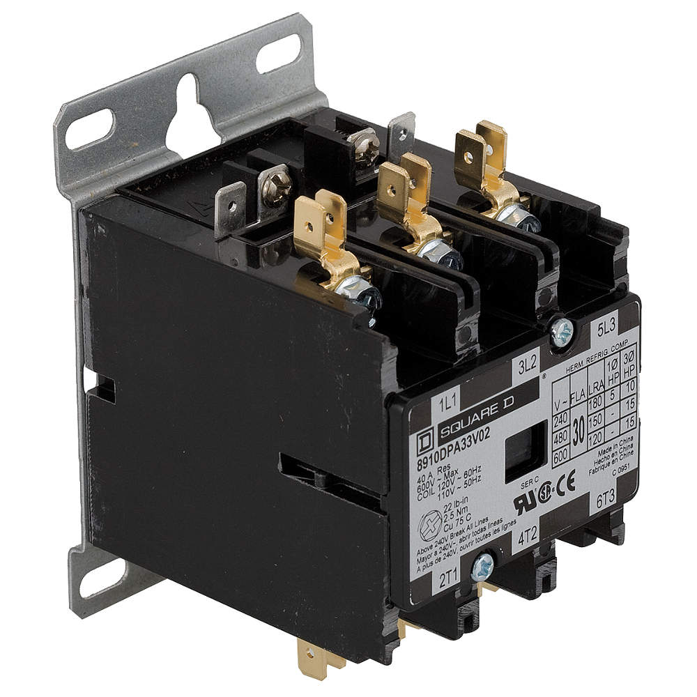 Contactor 24vac 30a 3p Open