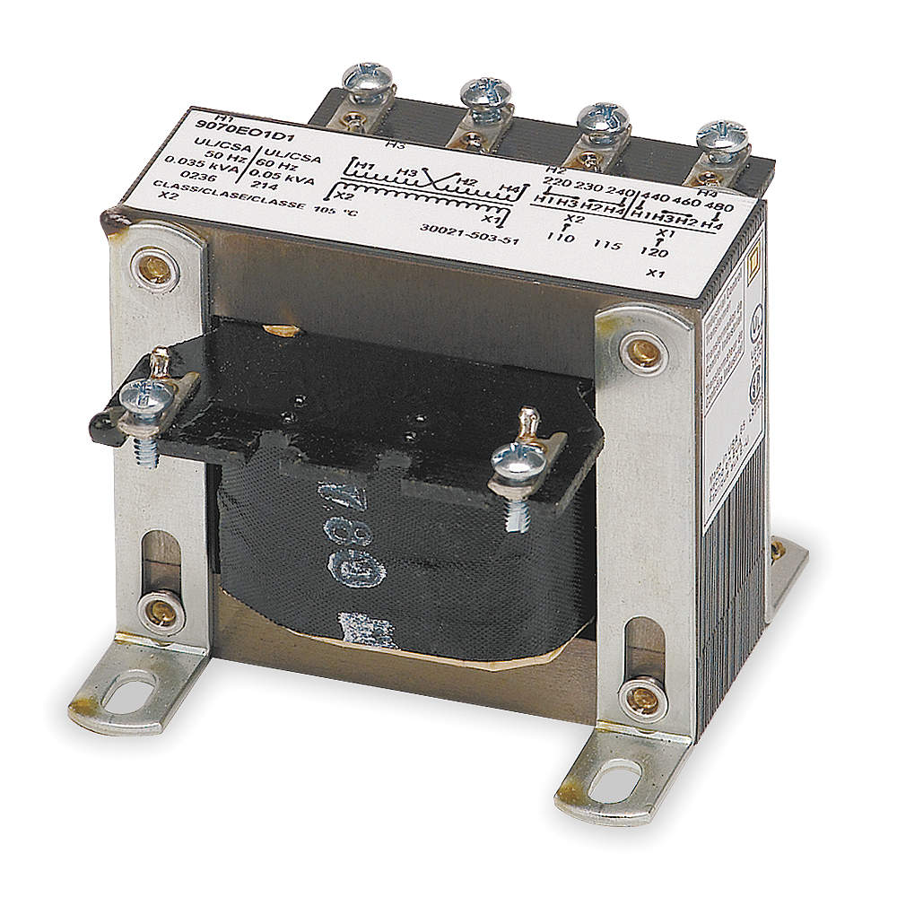 SQUARE D 9070EO1D1 Transformer In 240/480v Out 120v 50va | AF9FLN 2CT36