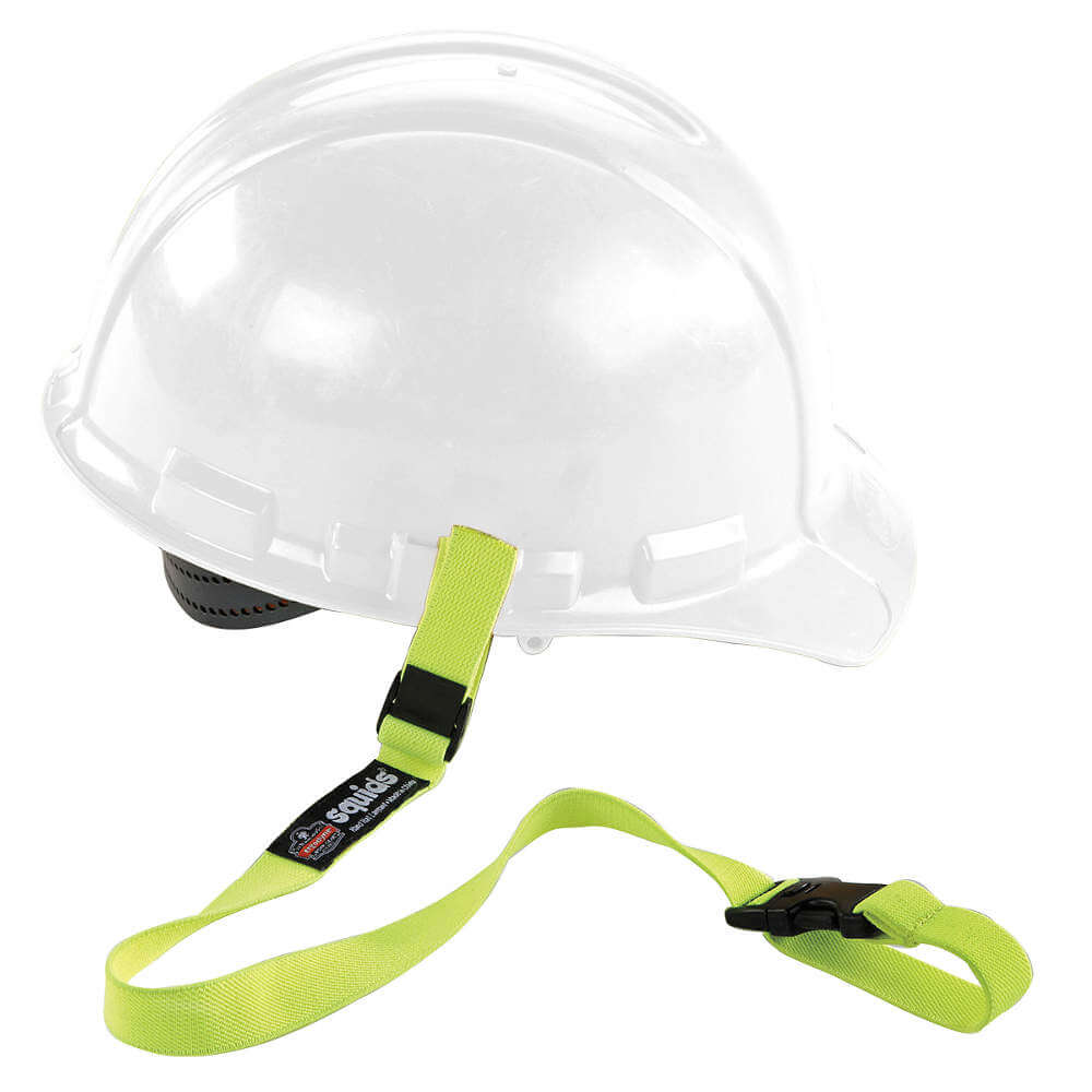 Hard Hat Lanyard With Buckle Elastic Lime