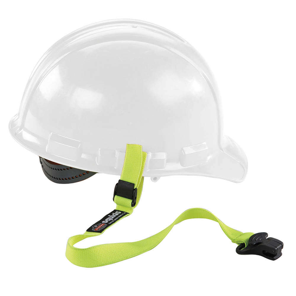 Hard Hat Lanyard With Clamp Elastic Lime