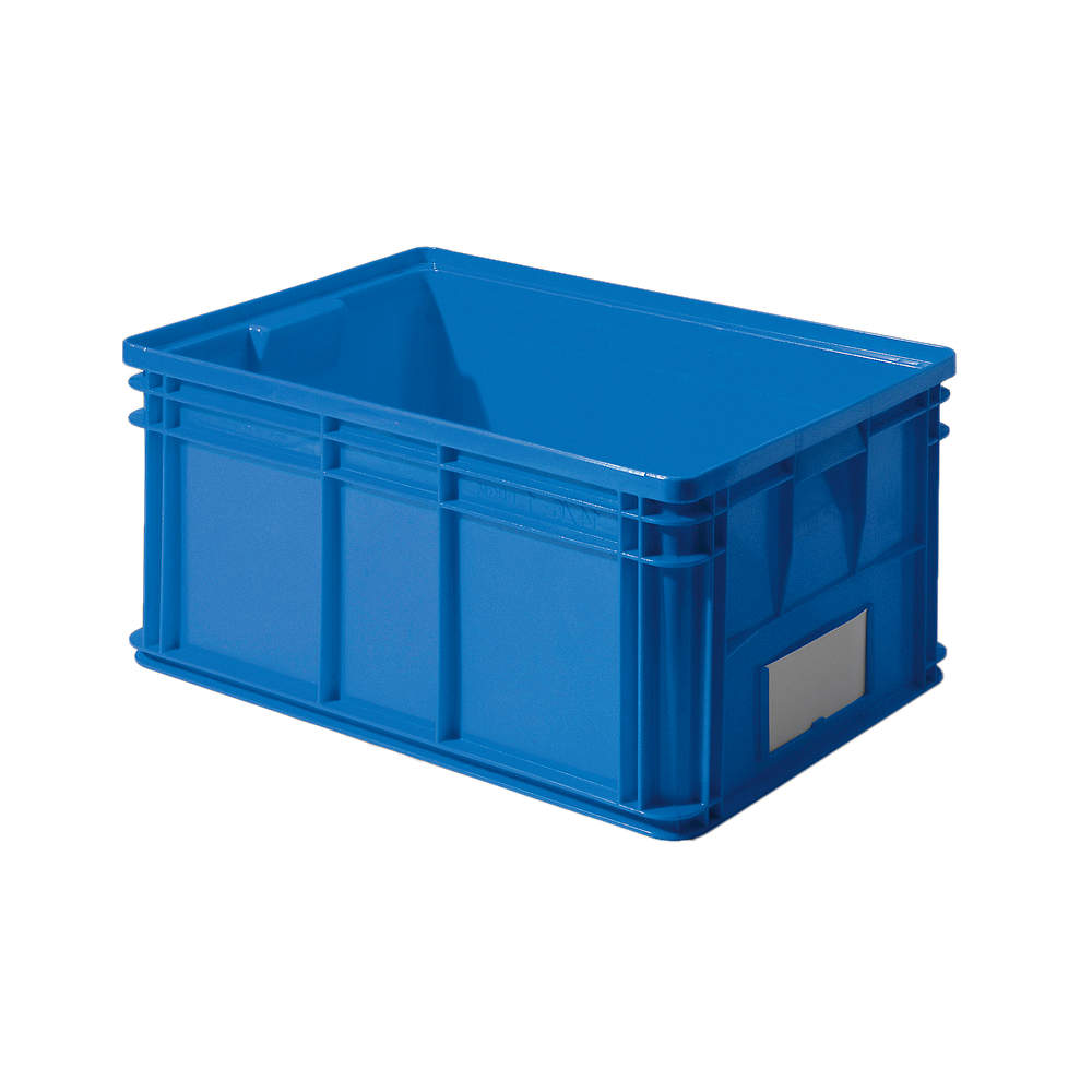 Solid Wall Stacking Cntner 26 x 19 x 12 inch Blue