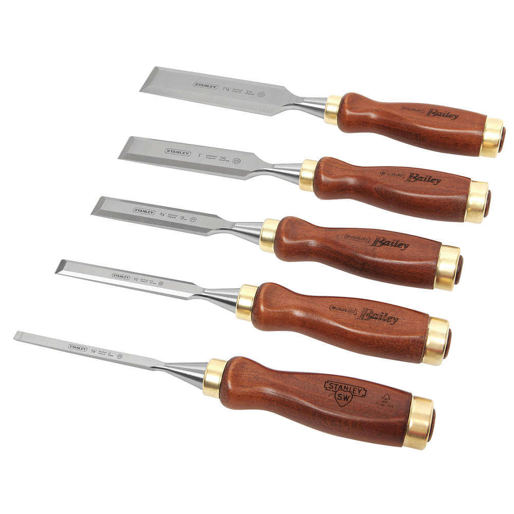 Bailey Chisel Set 1/4 To 1-1/4 Inch 5 Pc