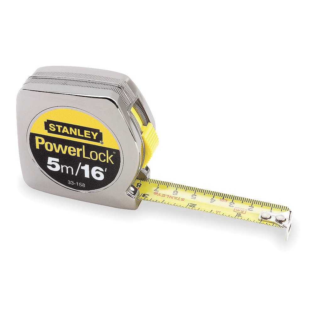 Tape Measure 3/4 Inch x 5m Chrome In/ft/mm