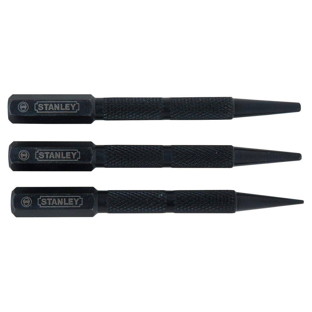 Nail Set Knurled 3 Pc