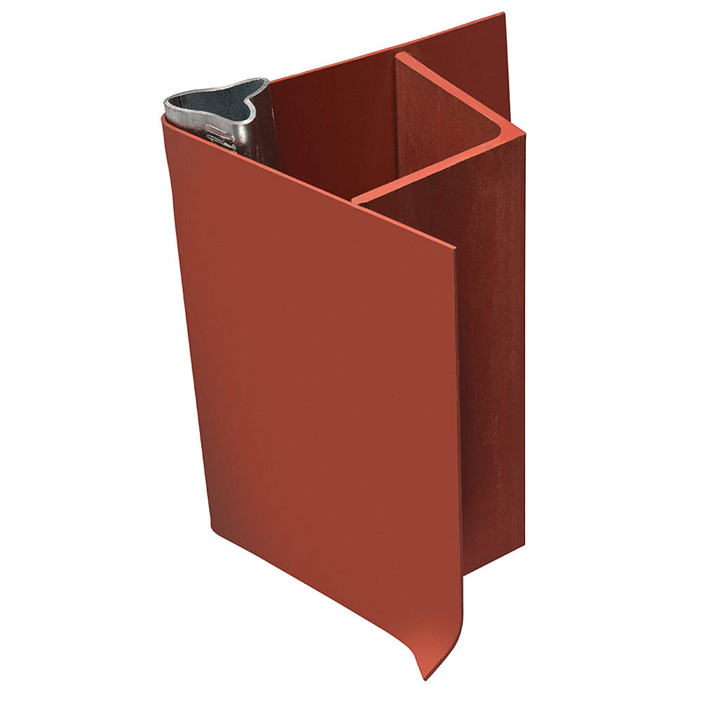 Traffic Post Concrete Anchor Steel Red