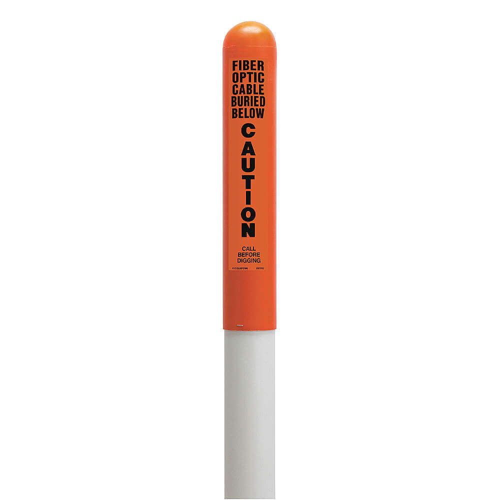 TAPCO 113779A Utility Dome Marker 66 Inch Height Orange/Black/White | AH6FHN 35YV99