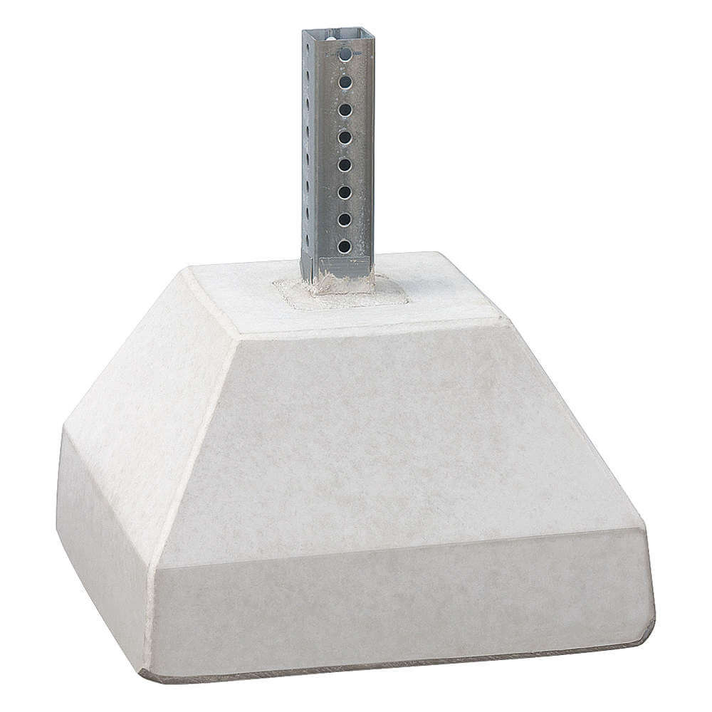 TAPCO 373-00919 Post Sleeve Square 250 lb Concrete Base | AH6HDJ 35ZP18