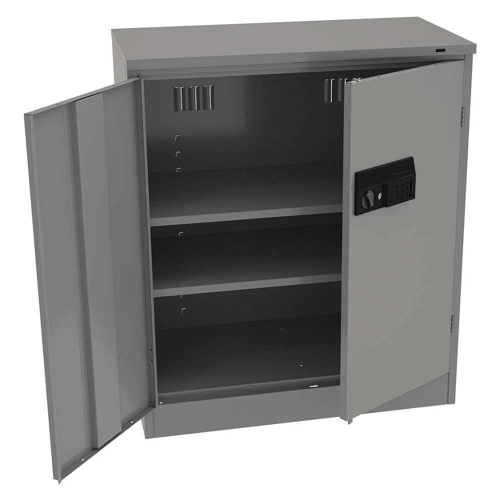 Storage Cabinet Medium Gray Gauge 22 with Keys