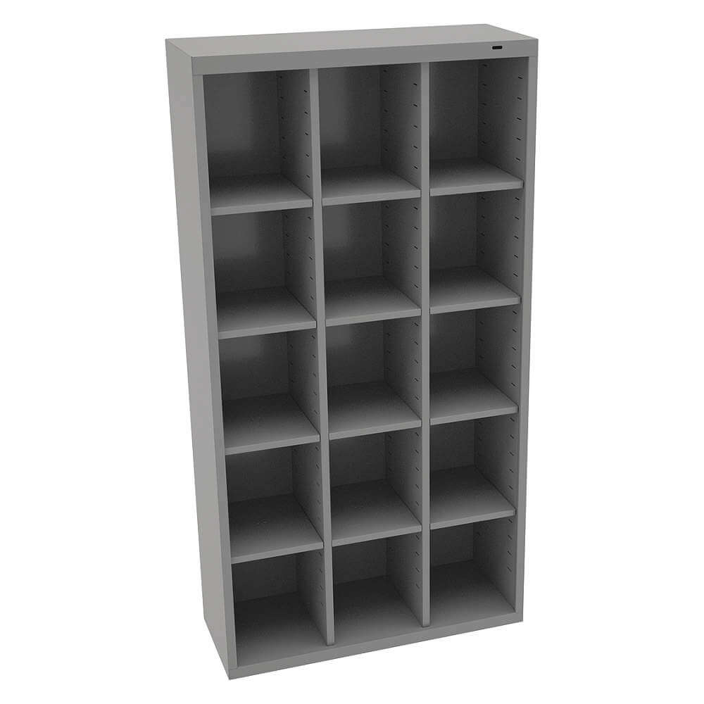 TENNSCO CC-66MG Cubbie Cabinet Medium Gray 13-1/2 Inch Depth x 66 Inch Height | AH9BAF 39FN98