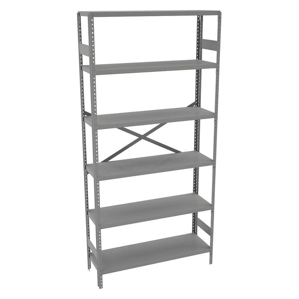 TENNSCO ESP-6-1236 Shelving Open Freestanding Steel 75 | AH9AUD 39FM57