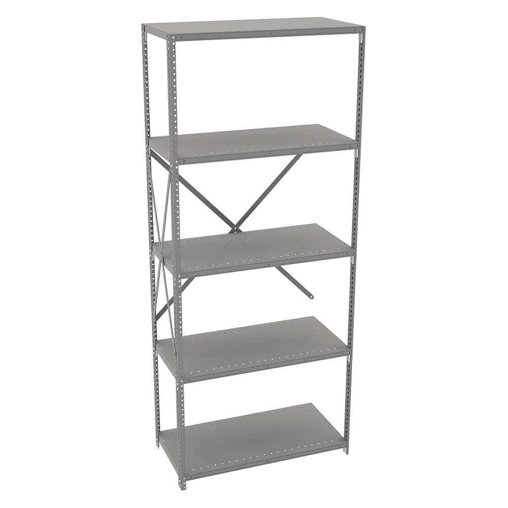 TENNSCO QOH5-3618AB Add On Shelving 87 Inch Height 36 Inch Width 18 Inch Depth | AF3RPF 8CL88
