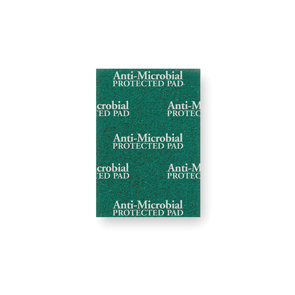 TOUGH GUY 2NTJ4 Antimicrobial Scouring Pad Green Hd - Pack Of 20 | AC2WVH