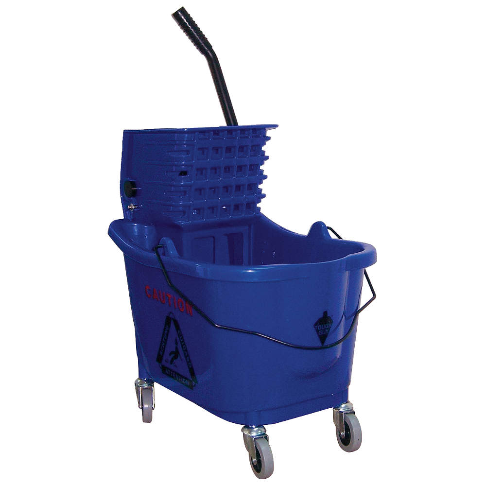 TOUGH GUY 5CJH6 Mop Bucket And Wringer Blue Side Press | AE3DHX