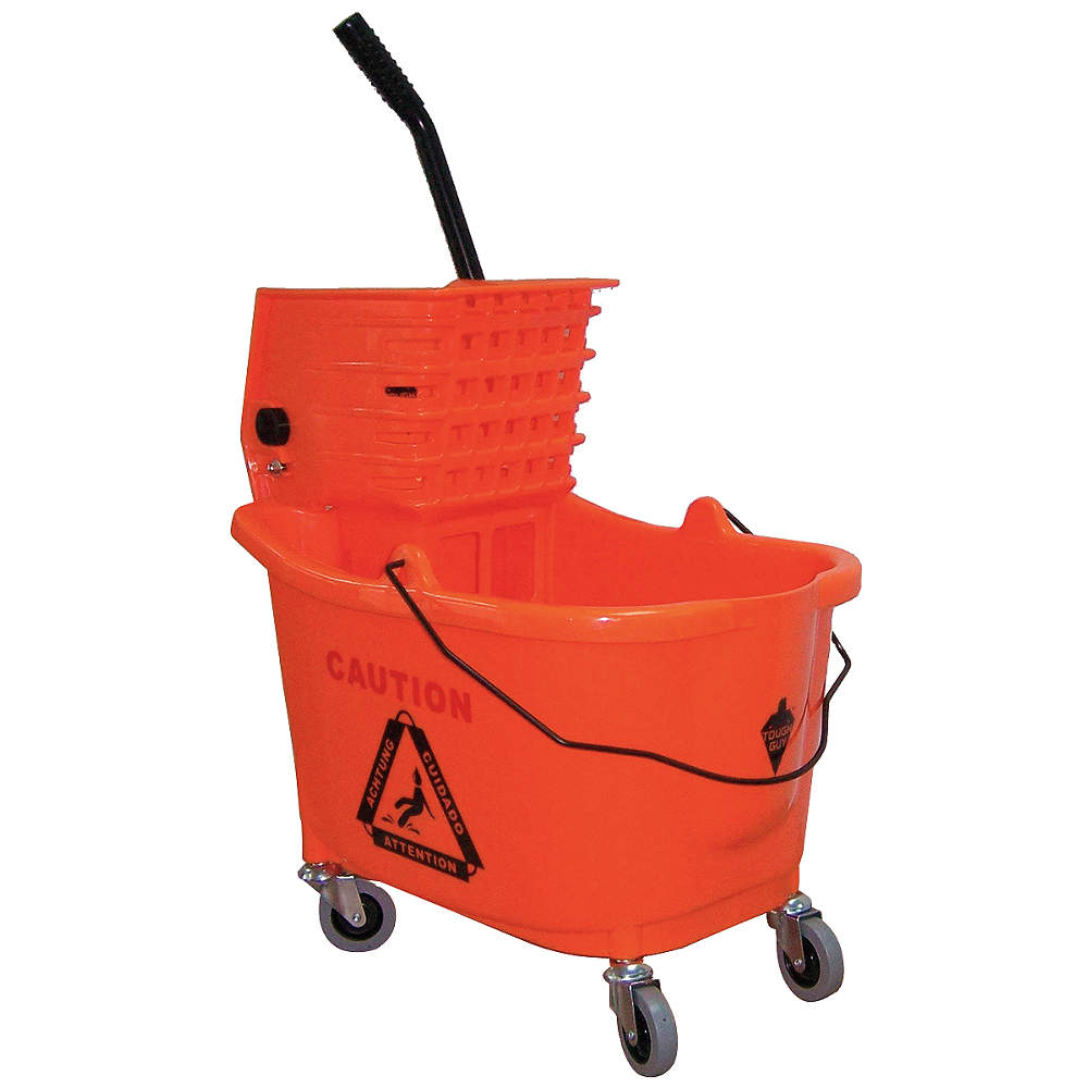 TOUGH GUY 5CJJ0 Mop Bucket And Wringer Orange Side Press | AE3DJB