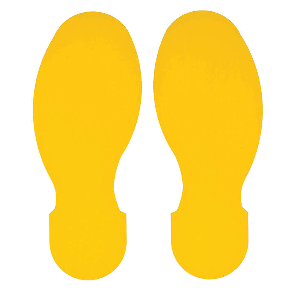 TOUGHSTRIPE 104409 Floor Marking Tape Foot 3-1/2 Inch Yellow - Pack Of 10 | AA3YRX 11Z156