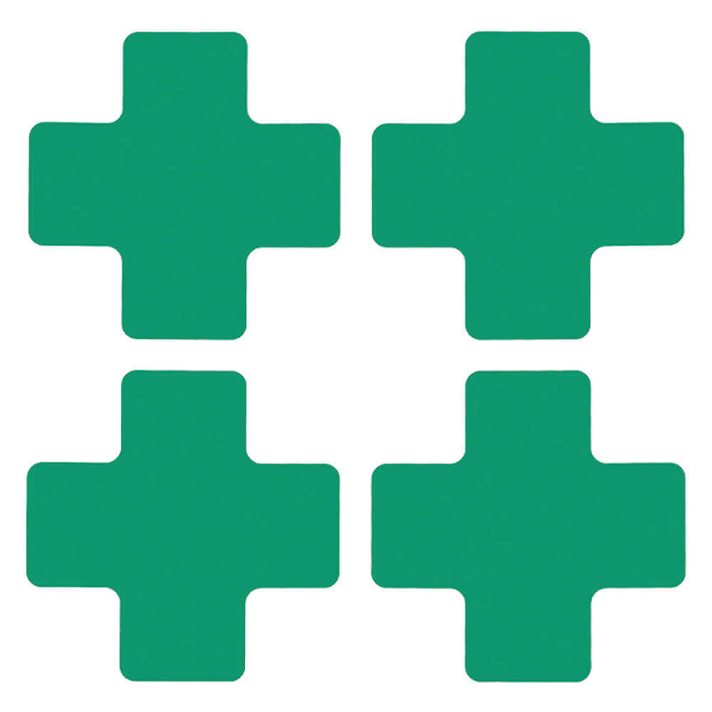 TOUGHSTRIPE 104467 Floor Marking Tape Cross 2 Inch 5 Inch L - Pack Of 20 | AA4BMQ 12D539