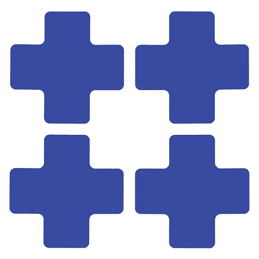 TOUGHSTRIPE 104468 Floor Marking Tape Cross 2 Inch 5 Inch L - Pack Of 20 | AA4BMP 12D538