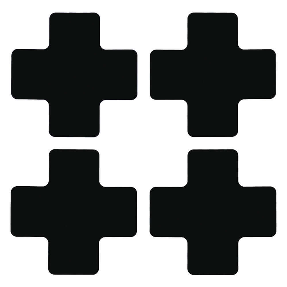 TOUGHSTRIPE 104470 Floor Marking Tape Cross 2 Inch 5 Inch L - Pack Of 20 | AA4BMN 12D537