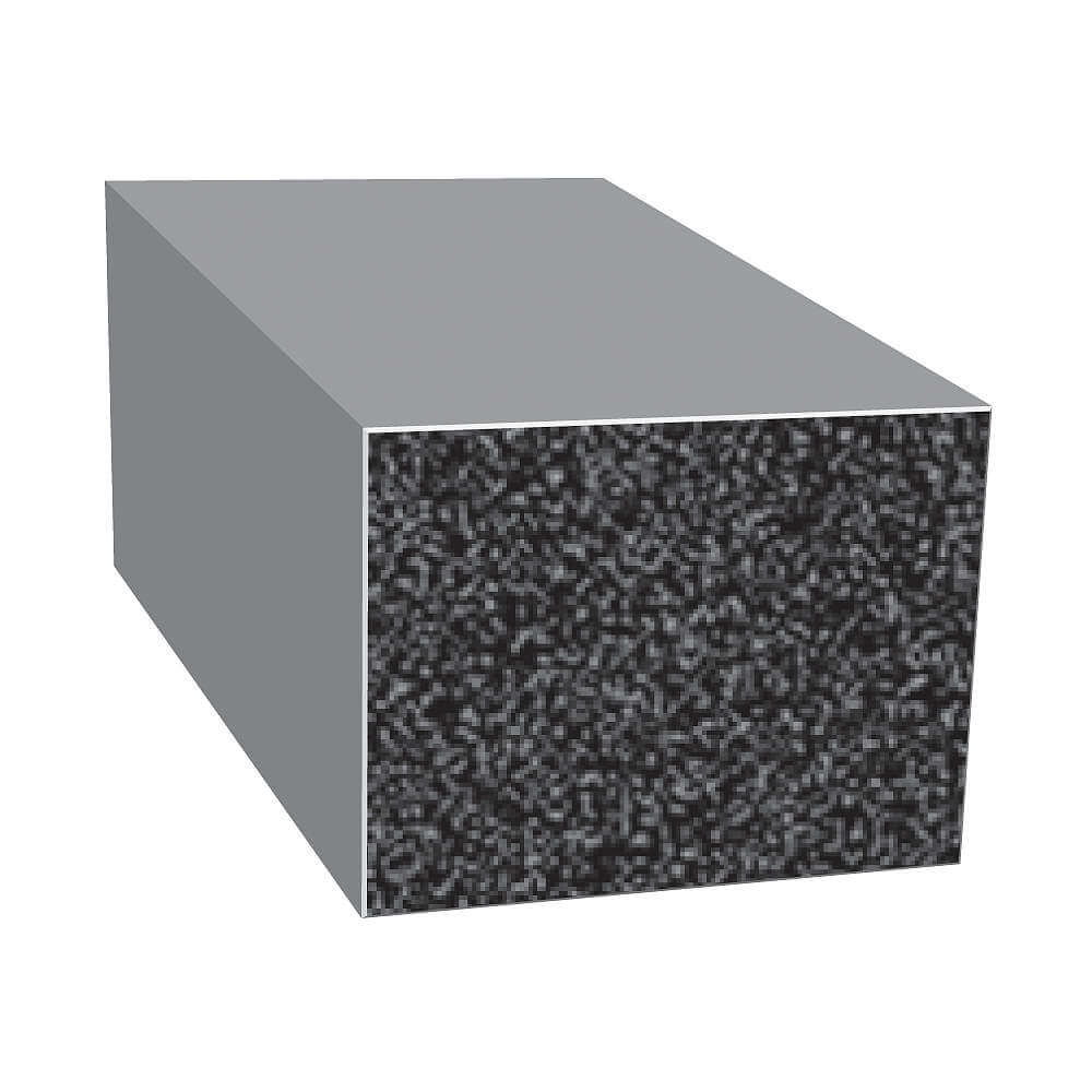 Rubber Seal Rectangle 0.5 Inch Width 25 Feet