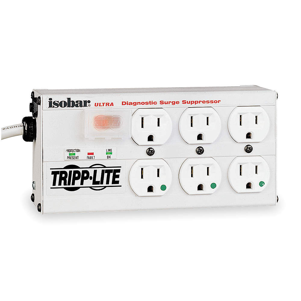 TRIPP LITE ISOBAR 6 ULTRA HG Surge Suppressor 12a 6 Outlet 15 Feet Gray | AE4CPB 5JJ97