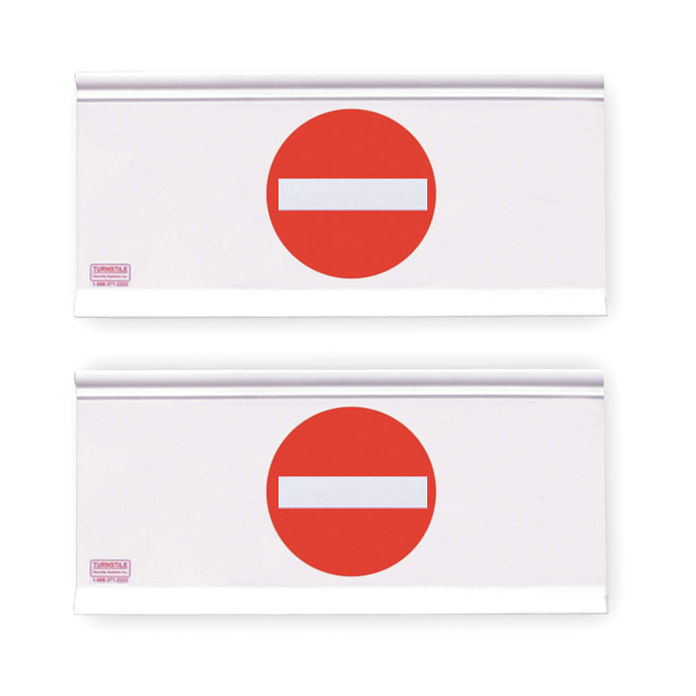 Double Sided No Entry Gate Signage